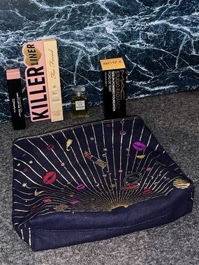 Mac+Too Faced+Channel Bundle with Free Pouch - Lipglass, Lip Liner, Foundation